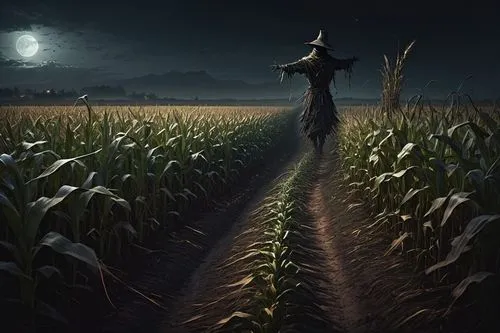  Game Scene, Wild angle view,corn field,cornfield,scarecrow,scarecrows,cornfields,reap,bed in the cornfield,oldcorn,fantasy picture,wheat field,photo manipulation,lammas,photoshop manipulation,grain f