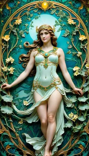 sirene,amphitrite,majolica,hesperides,nereid,sirena,Illustration,Retro,Retro 13