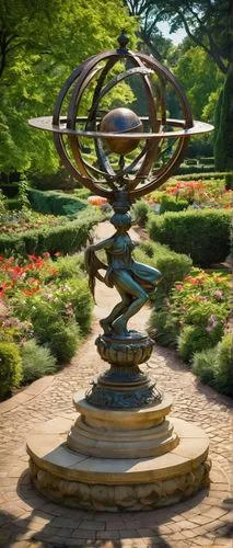 armillary sphere,armillary,garden sculpture,japanese garden ornament,mother earth statue,sundial,bellingrath gardens,botanical garden,rose garden,botanical gardens,garden of the fountain,japanese garden,japan garden,earth in focus,rosarium,biopiracy,gardens,hyang garden,japanese zen garden,arboretum,Illustration,Realistic Fantasy,Realistic Fantasy 02