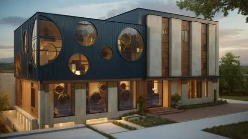 3d rendering,timber house,wooden house,cubic house,arkitekter,townhome,danish house,cohousing,cube house,modern house,frame house,smart house,inverted cottage,passivhaus,townhomes,revit,cube stilt houses,wooden facade,reclad,housebuilding,Photography,General,Cinematic