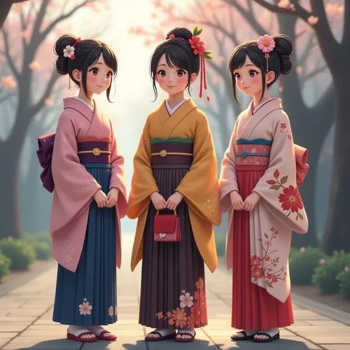 chuseok,geishas,hanbok,kimonos,hanfu,geiko