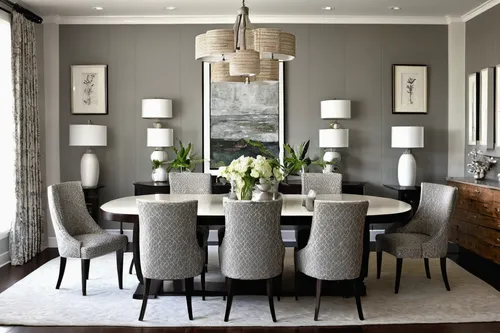 Transitional grey and cream dining room by interior design for Interior design services,dining room table,kitchen & dining room table,dining table,dining room,contemporary decor,breakfast room,modern 