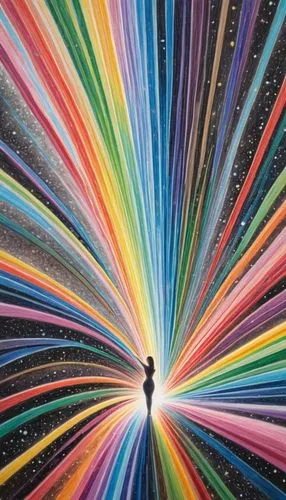 The divine elixir of love flows in luminous intergalactic streams of love.,rainbow colored artwork with the colors visible in it,rainbow pencil background,hyperspace,abstract rainbow,light art,cosmos,