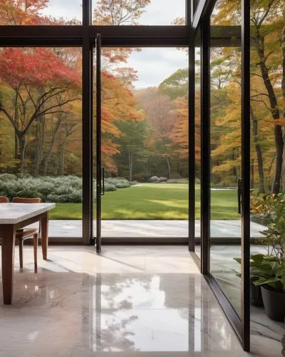 meadowood,mies,amanresorts,yaddo,bunshaft,landscape designers sydney,fieldston,bridgehampton,armonk,bechtler,fall landscape,crittall,glass panes,landscaped,four seasons,landscape design sydney,parthenocissus,glass wall,newhouse,japanese garden,Illustration,Paper based,Paper Based 22