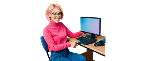 blur office background,girl at the computer,secretarial,computer graphics,pink vector,computer monitor,computer icon,computer graphic,programadora,paraprofessional,in photoshop,deskjet,computer art,pink round frames,image editing,pink glasses,hijaber,portrait background,administrator,computerization,Illustration,Realistic Fantasy,Realistic Fantasy 17