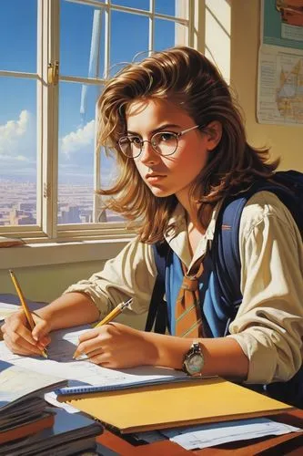 girl studying,secretarial,girl at the computer,struzan,correspondence courses,secretaria,photorealist,sci fiction illustration,donsky,educationist,schoolteacher,tutor,vettriano,pedagogically,programadora,office worker,girl drawing,secretary,secretariate,tutoring,Conceptual Art,Sci-Fi,Sci-Fi 19