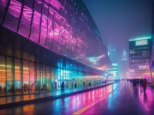 esteqlal,guangzhou,chongqing,dongdaemun,mvrdv,cybercity,futuristic art museum,colored lights,difc,sportpaleis,colorful city,warszawa,shenzen,hafencity,city at night,moscow city,cityscapes,potsdamer platz,ekaterinburg,futuristic architecture,Conceptual Art,Sci-Fi,Sci-Fi 29