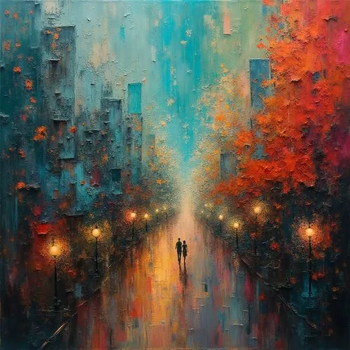 pedestrian,dubbeldam,hosseinpour,atmospheres,world digital painting,colorful city,a pedestrian,walking in the rain,oil painting on canvas,caminos,cloudstreet,autuori,pedestrians,cityscape,girl walking away,temporal,passage,kaleidoscape,esquina,autumn walk,Photography,General,Realistic