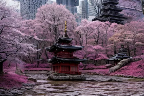 japanese sakura background,sakura trees,sakura tree,sakura background,pink city,the cherry blossoms,japanese cherry trees,japan landscape,sakura blossom,cherry blossom japanese,cherry blossom festival,cold cherry blossoms,sakura blossoms,asian architecture,cherry blossoms,chinese temple,cherry blossom tree,japanese cherry blossoms,tsukemono,japanese art,Realistic,Landscapes,Mystical Spaces