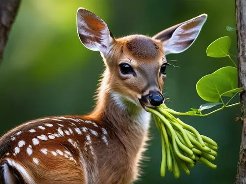 deer-with-fawn,baby deer,fallow deer cub,young deer,deer with cub,spotted deer,white-tailed deer,male deer,european deer,fawn,fallow deer,young-deer,fawns,deer,bambi,deers,deer in tears,roe deer,baby playing with food,forest animal,Photography,General,Natural