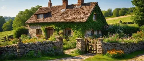 country cottage,thatched cottage,miniature house,home landscape,little house,small house,houses clipart,shire,ancient house,stone houses,traditional house,cottage,cottages,summer cottage,beautiful home,country house,witch's house,cottage garden,hobbiton,stone house,Art,Classical Oil Painting,Classical Oil Painting 34