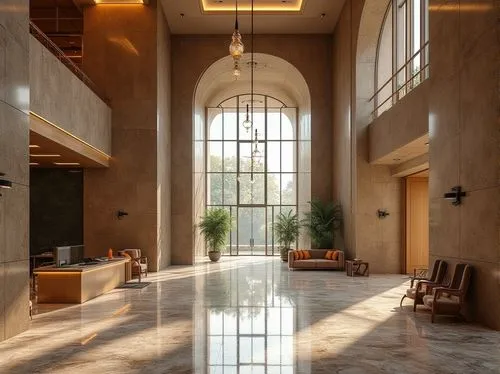 amanresorts,narthex,lobby,baptistry,hotel lobby,christ chapel,mikvah,yazd,atriums,foyer,monastic,mikveh,leterme,atrium,travertine,mahdavi,rotana,floor fountain,gethsemani,monastery israel,Photography,General,Realistic