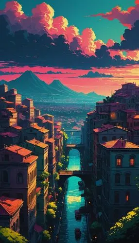 colorful city,dusk,kyoto,dusk background,meteora,aesthetic,japan landscape,would a background,honolulu,芦ﾉ湖,futuristic landscape,cityscape,art background,tokyo,tuscan,tokyo city,osaka,wallpaper roll,landscape background,hd wallpaper,Conceptual Art,Fantasy,Fantasy 32