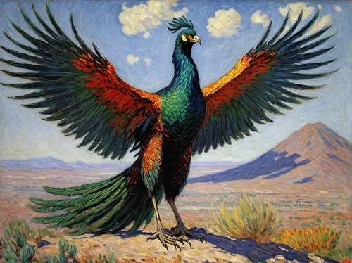 guatemalan quetzal,peacock,quetzal,phoenix rooster,mongolian eagle,zoroastrian novruz,male peacock,garuda,patung garuda,novruz,pachamama,khokhloma painting,meleagris gallopavo,fairy peacock,perico,peafowl,blue peacock,peacocks carnation,uzbekistan,vintage rooster,Art,Artistic Painting,Artistic Painting 04