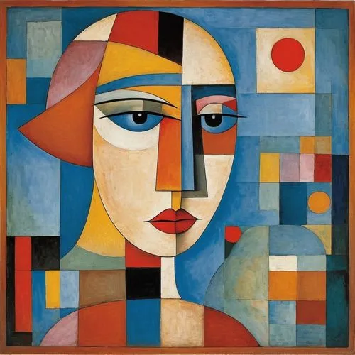 Strange kind of woman, Paul Klee,woman's face,woman thinking,picasso,cubism,woman sitting,portrait of a woman,woman face,young woman,woman with ice-cream,mondrian,art deco woman,woman at cafe,woman ho