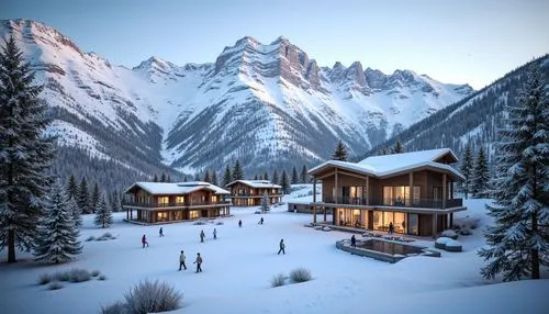 winter village,winter house,house in the mountains,alpine village,house in mountains,chalet,mountain huts,mountain hut,snowy landscape,the cabin in the mountains,christmas landscape,snow landscape,ski resort,winter landscape,winter background,mountain settlement,avoriaz,log cabin,mountain village,oberland