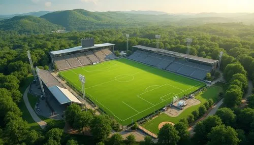 football stadium,frankenstadion,garmisch partenkirchen ski stadium,stadionul,stadio,coradia,waldstadion,soccer field,forest ground,stadiums,sportpark,geoffroy,cullowhee,lechia,geoffroi,weserstadion,altay,stadium,hjk,football field,Photography,General,Realistic