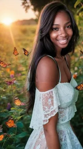 monifa,butterfly background,julia butterfly,photoshoot butterfly portrait,springtime background,butterflies