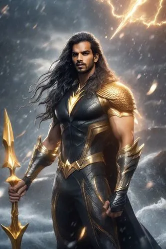 male, villain, god attitude, black clothes, long hair, black and lightning theme,bhishma,atharva,khal,parashuram,parshuram,kanth,heimdall,khilji,madhavan,dhritarashtra,god of thunder,drona,ashur,drona