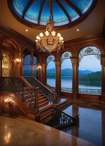 foyer,outside staircase,palladianism,entryway,banisters,staircase,luxury home interior,entrance hall,hallway,entranceway,grandeur,great room,dining room,big window,ornate room,luxury property,mansion,nemacolin,lobby,breakfast room,Photography,Artistic Photography,Artistic Photography 12