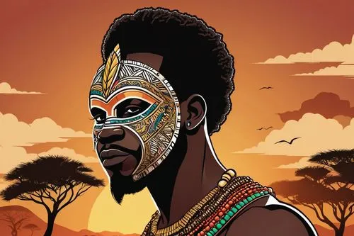 african art,african man,african culture,african masks,afar tribe,anmatjere man,east africa,aborigine,african boy,king david,tribal chief,tanzania,king caudata,rwanda,uganda kob,botswana,tulumba,samburu,african,kabusecha,Illustration,Black and White,Black and White 04