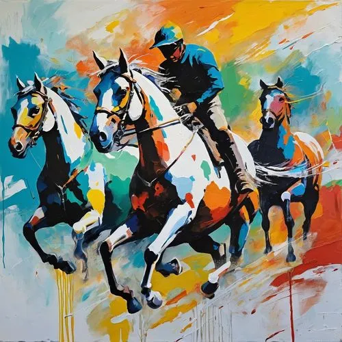 chevaux,lusitanos,caballos,racehorses,horseracing,cavalrymen,Conceptual Art,Oil color,Oil Color 20