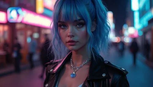 soho,indigo,cyberpunk,synthetic,blu,aqua,neon,neon light,cyan,shibuya,bokeh,cinematic,kula,synth,harajuku,bleu,neon lights,bluelight,chloe,4k wallpaper,Photography,General,Realistic