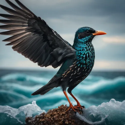 european starling,sea swallow,starling,coastal bird,adult starling,blue rock thrush,giant kingfisher,sea bird,birds of the sea,pied starling,beautiful bird,boat tailed grackle,nature bird,bird photography,bird in flight,great-tailed grackle,great cormorant,antarctic bird,bird painting,magpie,Photography,General,Fantasy