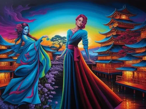 priestesses,oriental princess,rongfeng,oriental painting,kunqu,fantasy picture,hanfu,oriental,fantasy art,empresses,geishas,jiansheng,xufeng,mulan,yanzhao,yi sun sin,flamenca,matriarchs,jianfeng,hildebrandt,Illustration,Realistic Fantasy,Realistic Fantasy 25