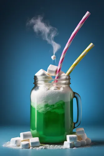 foamed sugar products,drinking straws,crème de menthe,soda straw,plastic straws,drinking straw,aspartame,medical waste,pile of sugar,frozen carbonated beverage,ingestion of unauthorized substances,food additive,frozen drink,drain cleaner,laundry detergent,liquids,straws,granulated sugar,carbonated soft drinks,colored straws,Conceptual Art,Fantasy,Fantasy 09