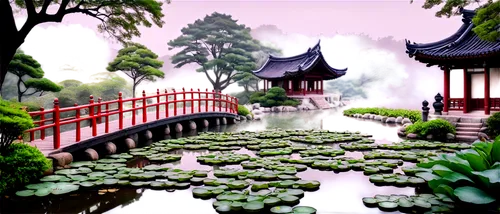 lotus pond,lily pond,shaoming,suzhou,chaozhou,qingcheng,garden pond,hyang garden,japan garden,japanese garden,wudang,guangping,shuozhou,landscape background,shaoxing,lotus on pond,linzhou,hezhou,qingming,huaixi,Illustration,Black and White,Black and White 02