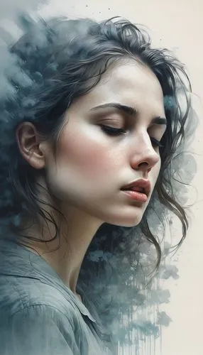 mystical portrait of a girl,world digital painting,behenna,rone,dreamfall,self hypnosis,hypersomnia,digital painting,rumination,fantasy portrait,bergersen,wakefulness,heatherley,woman thinking,dennings,digital art,mournful,girl in a long,evanescent,dysthymia,Conceptual Art,Fantasy,Fantasy 12