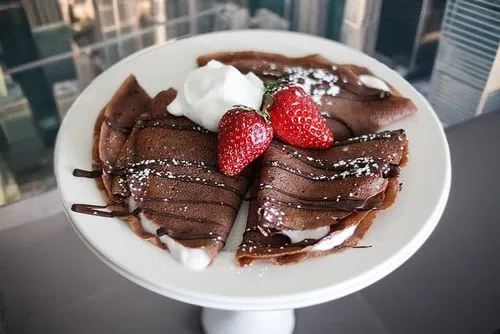 chocolate hazelnut pancakes,bowl of chocolate,chocolate parfait,chocolate mousse,chocolate desert,chocolate brownie,chocolate pudding,chocolate cake,pancake cake,ice cream chocolate,chocolate hazelnut