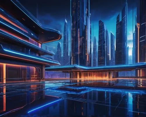 futuristic landscape,cybercity,coruscant,futuristic architecture,cybertown,cyberport,futuristic,metropolis,cyberia,tron,cybertron,3d background,arcology,cyberscene,futuristic art museum,cityscape,scifi,hypermodern,silico,cyberworld,Conceptual Art,Oil color,Oil Color 06