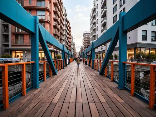 boardwalk,boardwalks,board walk,passerelle,walkway,wooden bridge,harborwalk,riverwalk,skybridge,skywalks,biopolis,wooden pier,footbridge,hafencity,footbridges,barceloneta,wharf,walkways,esplanades,skyways