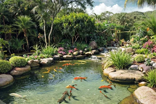 koi pond,garden pond,fish pond,pond plants,landscape designers sydney,hawaii doctor fish,naples botanical garden,tropical jungle,landscape design sydney,tropical birds,cuba flamingos,fountain pond,tro