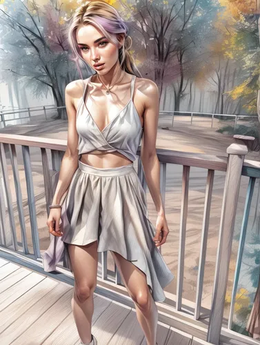 tiber riven,world digital painting,fashion vector,marilyn monroe,digital painting,pixie,marylyn monroe - female,fantasy picture,spring background,girl on the river,springtime background,jessamine,digital art,female runner,the blonde in the river,women fashion,retro woman,crossdressing,monoline art,woman walking