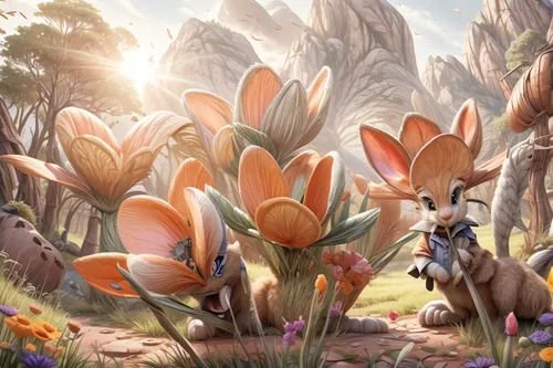 garden-fox tail,hare trail,springtime background,hare of patagonia,rabbits and hares,spring background,female hares,peter rabbit,hare field,crocuses,hares,flower background,crocus flowers,calochortus,clove garden,steppe hare,flowerful desert,cartoon flowers,picking flowers,fairy world