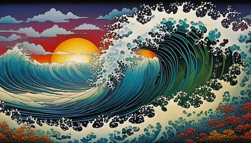 japanese waves,japanese wave,japanese wave paper,japanese art,ocean waves,cool woodblock images,tsunami,tidal wave,wave pattern,waves,water waves,芦ﾉ湖,chinese art,big wave,seascape,wave motion,waves circles,oriental painting,the wind from the sea,shirakami-sanchi,Conceptual Art,Graffiti Art,Graffiti Art 12