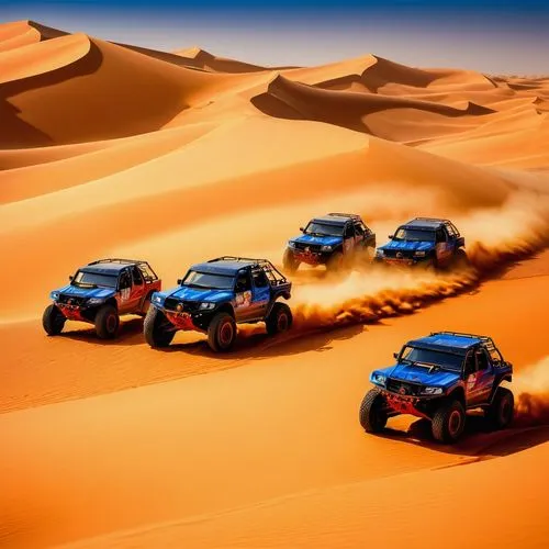 desert safari dubai,dakar rally,dubai desert safari,desert safari,desert run,crescent dunes,Illustration,Realistic Fantasy,Realistic Fantasy 04