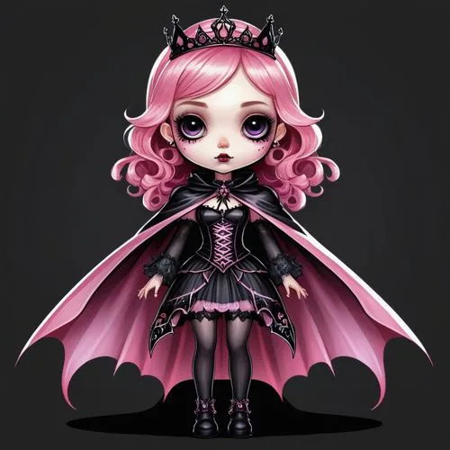 evil fairy,gothic dress,gothic style,dollmaker,gothic woman,cloth doll,Illustration,Abstract Fantasy,Abstract Fantasy 11