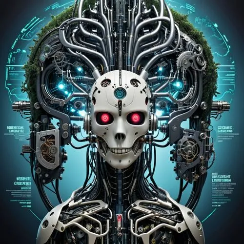 генеалогическое древо,the skeleton is wearing red eyes in this poster,endoskeleton,cybernetics,cybernetic,biomechanical,cybernetically,cyberdyne,transhuman,cyberman,transhumanist,mechanoid,cyborg,post