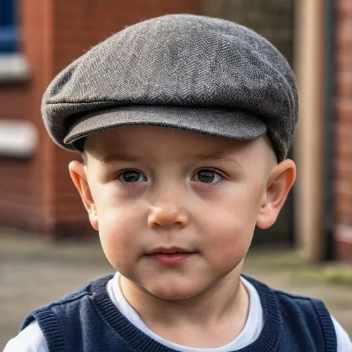 cute little boy with cropped hair and flat cap,little boy,tadhg,boy's hats,trilby,bowler hat,cillian,osian