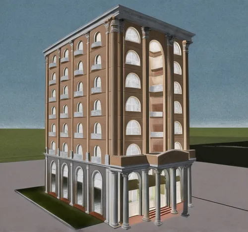 facade painting,apartment building,3d rendering,high-rise building,palazzo,reconstruction,appartment building,model house,an apartment,apartment block,multi-story structure,multi-storey,apartments,bui