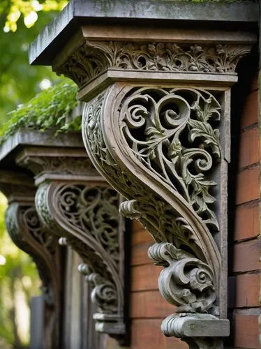 entablature,ornamentation,scrollwork,ironwork,architectural detail,corbels,pedimented,balustrade,ornamental dividers,corinthian order,ornamented,pediments,wrought iron,drainpipes,pillar capitals,carvings,railings,balusters,stonework,baluster,Illustration,Japanese style,Japanese Style 15