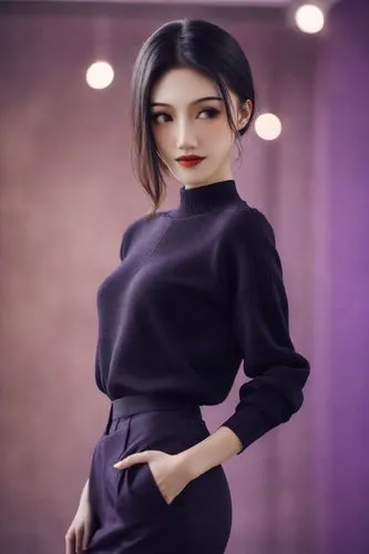 fashion doll,fashion vector,elegant,fashion dolls,purple background,model doll,bolero jacket,purple dress,women fashion,mauve,elegance,veil purple,female model,dress doll,dress walk black,maya,female doll,realdoll,dark purple,rich purple,Photography,Natural