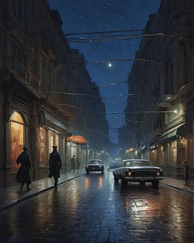 night scene,rome night,evening atmosphere,street lights,rome at night,st petersburg,saintpetersburg,street lamps,saint petersburg,street scene,the cairo,world digital painting,nocturnes,cairo,in the evening,night image,city at night,light rain,moonlit night,the street,Illustration,Realistic Fantasy,Realistic Fantasy 44