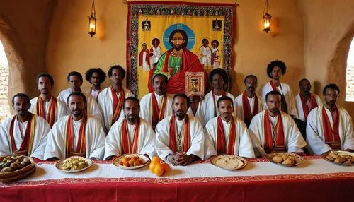 holy supper,nativity of jesus,nativity of christ,christ feast,greek orthodox,zoroastrian novruz,eritrean cuisine,pentecost,last supper,the order of cistercians,religious celebration,orthodox,disciples,all saints' day,romanian orthodox,twelve apostle,holy communion,church choir,priesthood,holy 3 kings,Illustration,American Style,American Style 05