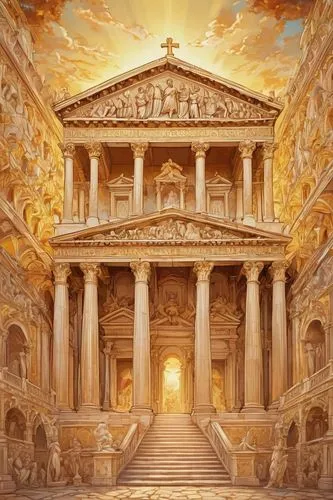 ephesus,vittoriano,petra,celsus library,pancuronium,aureum,palatino,greek temple,the ancient world,pantheon,capitolium,marble palace,metapontum,fresco,serapeum,panagora,roman temple,caesarion,galerius,ancient rome,Conceptual Art,Fantasy,Fantasy 31