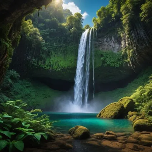 green waterfall,cartoon video game background,waterfall,waterfalls,water fall,water falls,ash falls,brown waterfall,alfheim,rivendell,nature wallpaper,nature background,windows wallpaper,underwater oasis,falls,full hd wallpaper,nectan,natural scenery,mountain spring,the natural scenery,Photography,General,Fantasy